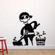 pirate at work Wall decal - ambiance-sticker.com