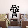Wall decals for kids - Pirate with a barrel Wall sticker - ambiance-sticker.com