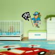 Wall decals for kids - The pirate and his parrot Wall sticker - ambiance-sticker.com