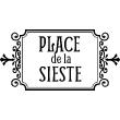 Wall decals design - Wall decal Place de la sieste - ambiance-sticker.com
