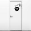 WC wall decals - Wall decal Plate for WC - ambiance-sticker.com