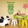Wall decals with quotes - Wall decal Playroom rules - ambiance-sticker.com