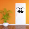 Bienvenue dans ma chambre Wall decal door - ambiance-sticker.com