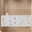 Bathroom wall decals - Wall decal Wall decal shower door littles bubbles 200x55cm - ambiance-sticker.com