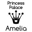 Wall decals for doors - Wall decal door Princess palace - ambiance-sticker.com