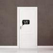Wall decals for doors - Wall decal door start here bubble - ambiance-sticker.com