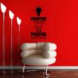 Wall decals with quotes - Wall decal Positif thinking decoration - ambiance-sticker.com