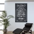 Wall decals poster - Wall decal poster dans cette maison style ardoise - ambiance-sticker.com
