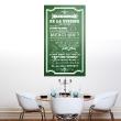 Wall decals poster - Wall decal poster les règles de la cuisine style ardoise - ambiance-sticker.com