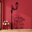 Love and hearts wall decals - Wall sticker decal first kiss - ambiance-sticker.com