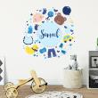 Wall decals Names - Wall decal baby boy design customizable names - ambiance-sticker.com