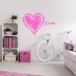 Wall decals Names - Heart Wall decal Customizable Names - ambiance-sticker.com