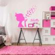 Wall decals Names - Hearts' kisses Wall decal Customizable Names - ambiance-sticker.com