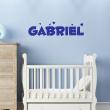 Wall decal Personalized - Wall sticker customisable name Children dazzling - ambiance-sticker.com