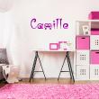 Wall decal Personalized - Wall sticker customisable name Children festive - ambiance-sticker.com