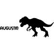 Wall decals Names - Wall decal And the tyrannosaurus Customizable Names - ambiance-sticker.com