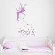 Wall decals Names - Wall decal Fairy the queen of stars Customizable Names - ambiance-sticker.com