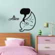 Wall decals Names - Leaf Wall decal Customizable Names - ambiance-sticker.com