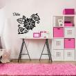 Wall decals Names - Flower Wall decal Customizable Names - ambiance-sticker.com