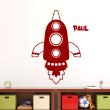 Wall decals Names - Big Rocket Wall decal Customizable Names - ambiance-sticker.com