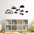 Wall decals Names - Sky and planes Wall decal Customizable Names - ambiance-sticker.com