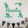 Wall decals Names - Funny rabbits Wall decal Customizable Names - ambiance-sticker.com