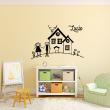 Wall decals Names - House Wall decal Customizable Names - ambiance-sticker.com