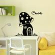 Wall decals Names - Mushroom house Wall decal Customizable Names - ambiance-sticker.com