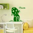 Wall decals Names - Mushroom house Wall decal Customizable Names - ambiance-sticker.com