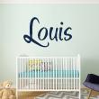 Wall decal Personalized - Wall sticker customisable name manuscript pretty - ambiance-sticker.com