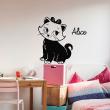Wall decals Names - Little kitty Wall decal Customizable Names - ambiance-sticker.com