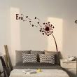 Wall decals Names - Dandelion romantic Wall decal Customizable Names - ambiance-sticker.com