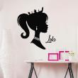 Wall decals Names - Princess' profile Wall decal Customizable Names - ambiance-sticker.com