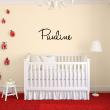 Wall decal Personalized - Wall sticker customisable name  school friendly - ambiance-sticker.com
