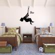 Wall decals Names - Boy on a swing Wall decal Customizable Names - ambiance-sticker.com