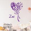 Wall sticker Names - Wall sticker Balloon in butterfly Customizable Names - ambiance-sticker.com