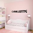 Wall decal Personalized - Wall decal customizable name vintage town - ambiance-sticker.com