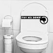 WC wall decals - Wall decal Put me down - ambiance-sticker.com