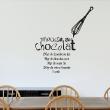Wall decals for the kitchen - Wall decal  Mousse au chocolat  - ambiance-sticker.com