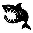 PC and MAC Laptop Skins - Skin Toothy shark - ambiance-sticker.com
