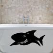 Bathroom wall decals - Wall decal Hungry shark - ambiance-sticker.com