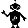 Wall decals for kids - Robot and its mechanics Wall sticker - ambiance-sticker.com