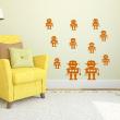 Wall decals for kids - Group Robots Wall sticker - ambiance-sticker.com