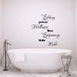 Bathroom wall decals - Wall sticker quote Bathroom Enholung, genuss, Relax - ambiance-sticker.com