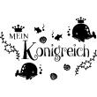 Bathroom wall decals - Wall sticker quote Bathroom Mein Konigreich - ambiance-sticker.com