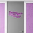 Bathroom wall decals - Wall decal bathroom quote Zen, well-being, rest - ambiance-sticker.com