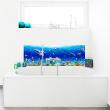 Bathroom wall decals - Wall decal bathroom dolphin, shark,  whale and exotic fishes - ambiance-sticker.com