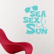 Wall decals design - Wall decal Sea, sex and sun - ambiance-sticker.com
