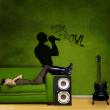 Wall decals music - Wall decal Silhouette leader - ambiance-sticker.com