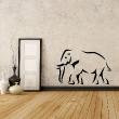 Animals wall decals - Elephant silhouette Wall decal - ambiance-sticker.com
